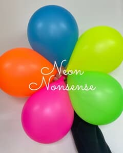 DIY Balloon Garland Neon Nonsense