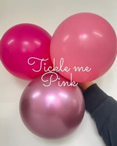 DIY Balloon Garland Tickle Me Pink