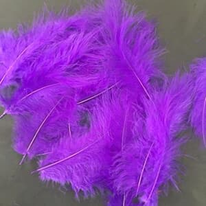 Purple feather decoration for Bubble and latex balloon
