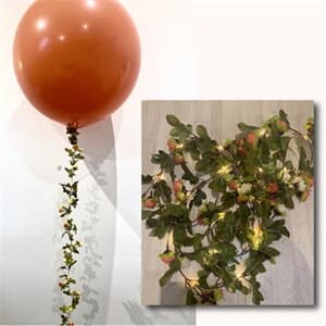 Flower Garland Light Up With Small Rosebuds 2.4mtrs light lasts upto 12 hours