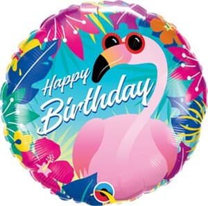 Birthday Tropical Flamingo 45cm