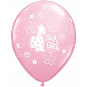 Qualatex Balloons Its A Girl Soft Pony 28 cm