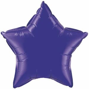 Qualatex Balloons 23cm Star  Quartz Purple