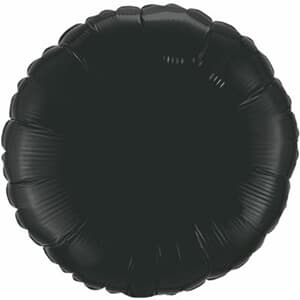 Circle Foil Black 45cm #  Unpackaged