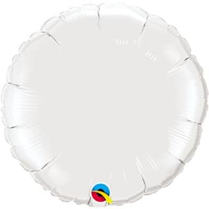 Circle Foil White 45cm # Unpackaged