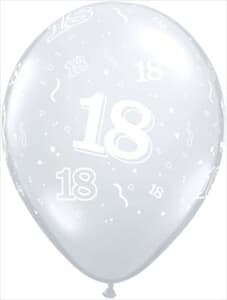 Qualatex Balloons 18 Around Diamond Clear 28cm #