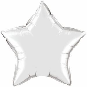 Qualatex Balloons 10cm Star Silver