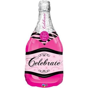 Celebrate Pink Bubbly Wine Bottle 99cm #