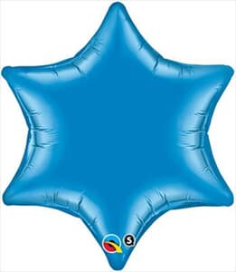 6 Point Star Blue 55.8cm