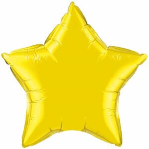 Star Foil Citrine Yellow 36" Unpackaged