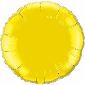 Circle Foil Citrine Yellow 45cm   Unpackaged