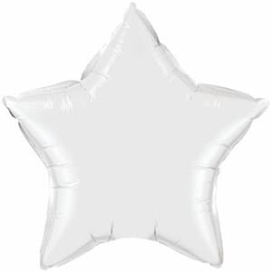 Qualatex Balloons 10cm Star White