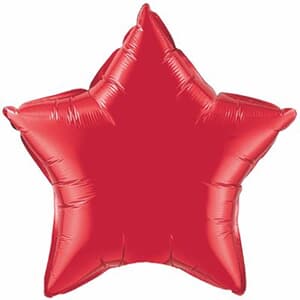 Qualatex Balloons 10cm Star Ruby Red
