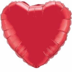 Qualatex Balloons 10cm Heart Ruby Red