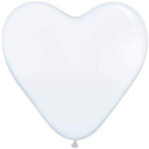 Hearts 38cm White