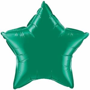 Qualatex Balloons 23cm Star Emerald Green