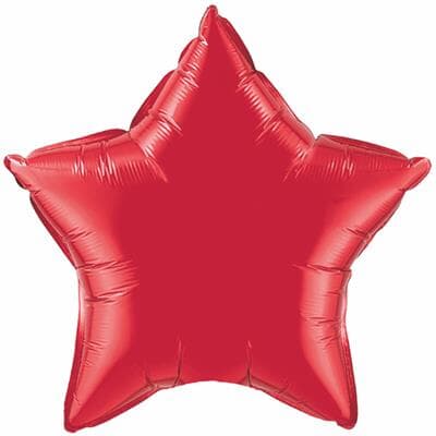 Qualatex Balloons 23cm Star Ruby Red pack of 10