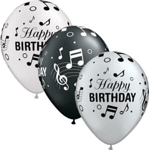 Qualatex Balloons Birthday Musical 28cm