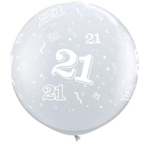 Qualatex Balloons 21 Around Diamond Clear 90cm - 36" #