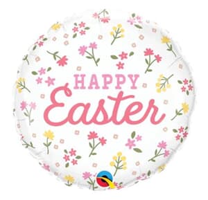 Qualatex Easter Ditsy Floral 45cm Round Foil