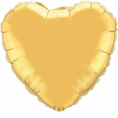 Qualatex Balloons 10cm Heart Gold pack of 10