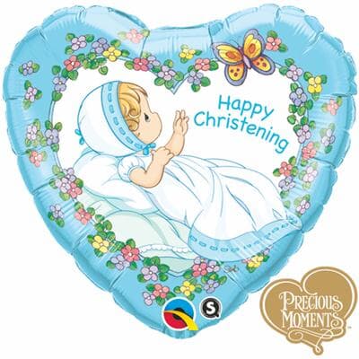 Qualatex Balloons Precious Moments Christening Boy 45cm