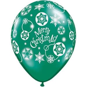 Qualatex Balloons Christmas Snowflakes 28cm