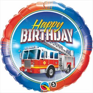 Qualatex Balloons Birthday Fire Truck 45cm