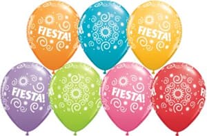 Qualatex Balloons Fiesta Swirls 28cm
