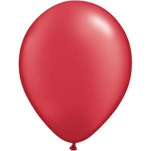 Qualatex Balloons Pearl Ruby Red 12cm #