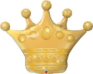 Golden Crown Helium Shape 104cm #