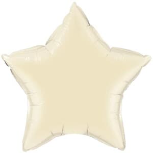Star Foil Pearl Ivory 50cm Unpackaged