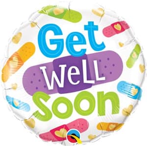 Qualatex Balloons Get Well Soon Bandages 45cm