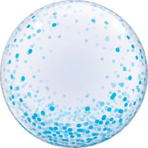 Deco Bubble Blue Confetti Dots 60cm -24"