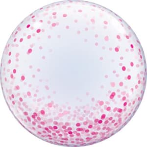 Deco Bubble Pink Confetti Dots 60cm -24"