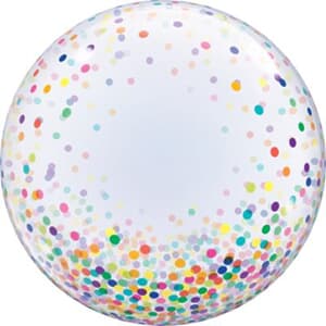 Deco Bubble Colourful Confetti Dots 60cm -24"