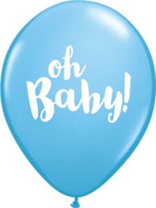 Qualatex Balloons Blue Oh Baby! 28cm
