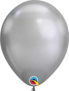 Qualatex Balloons Chrome Silver 28cm