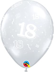 Qualatex Balloons 18 Around D/clear 28cm 25cnt