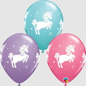 Qualatex Balloons Unicorn Assorted  28cm