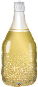 Golden Bubbly Wine Bottle 99cm #