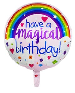Have a Magical Birthday 45cm foil balloon. Unpackaged