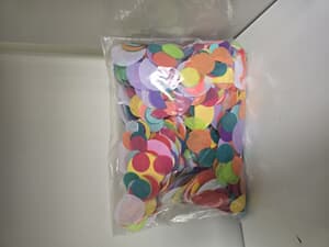 Oaktree 2cm Paper Confetti Mixed colours 100grams